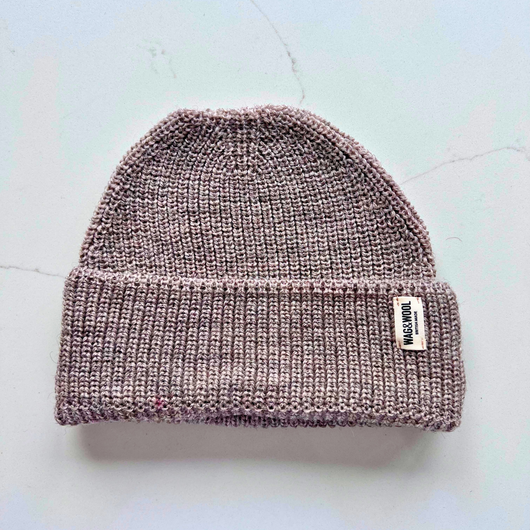 Oatmeal British Wool Beanie Hat