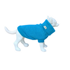 british wool dog jumper in cerulean blue