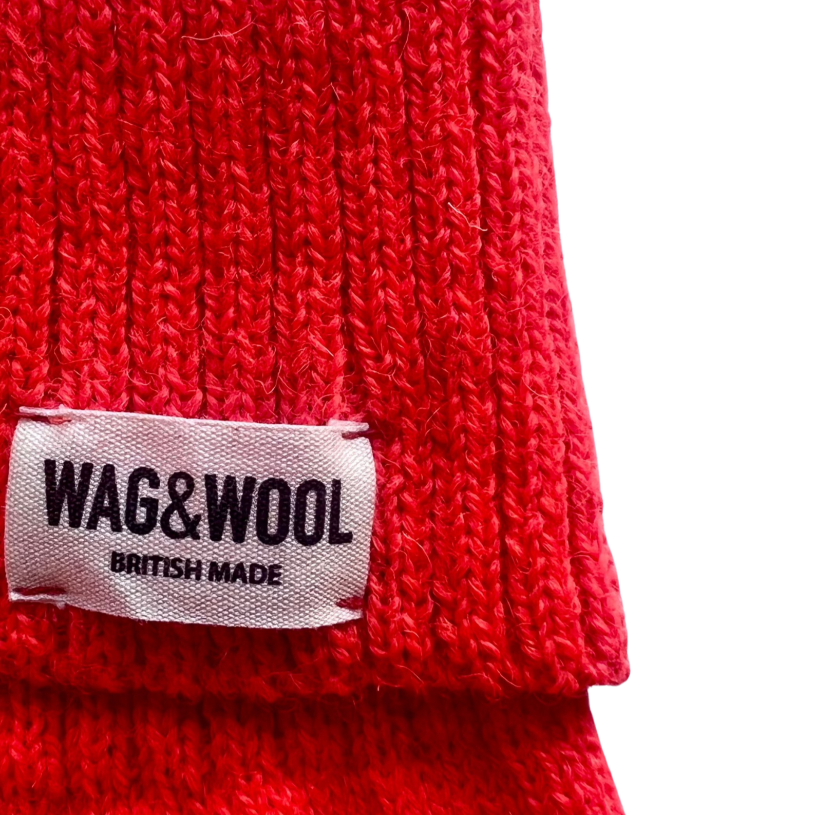 lava orange knitted dog jumper close up