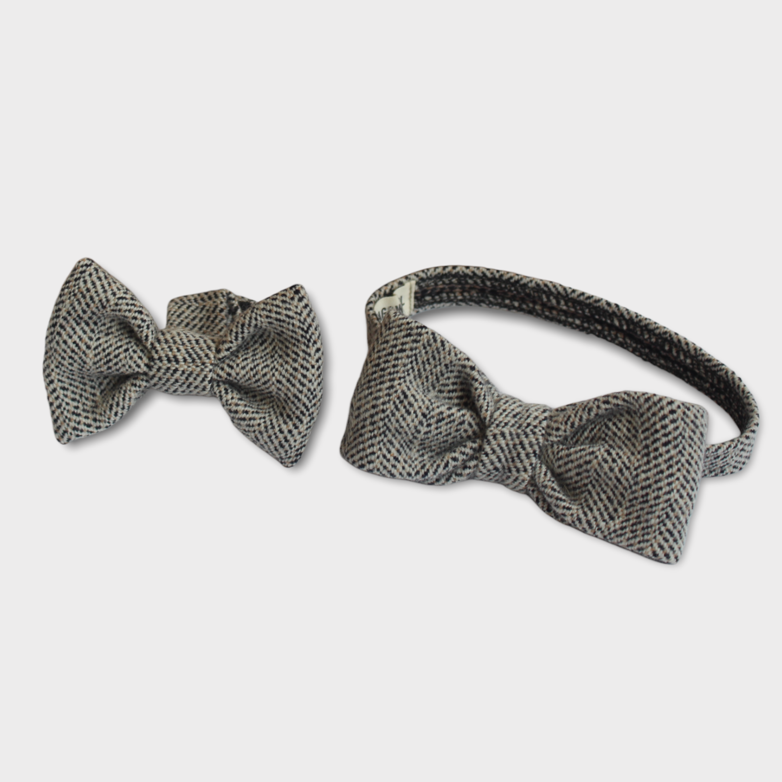 mens bow tie and matching dog set